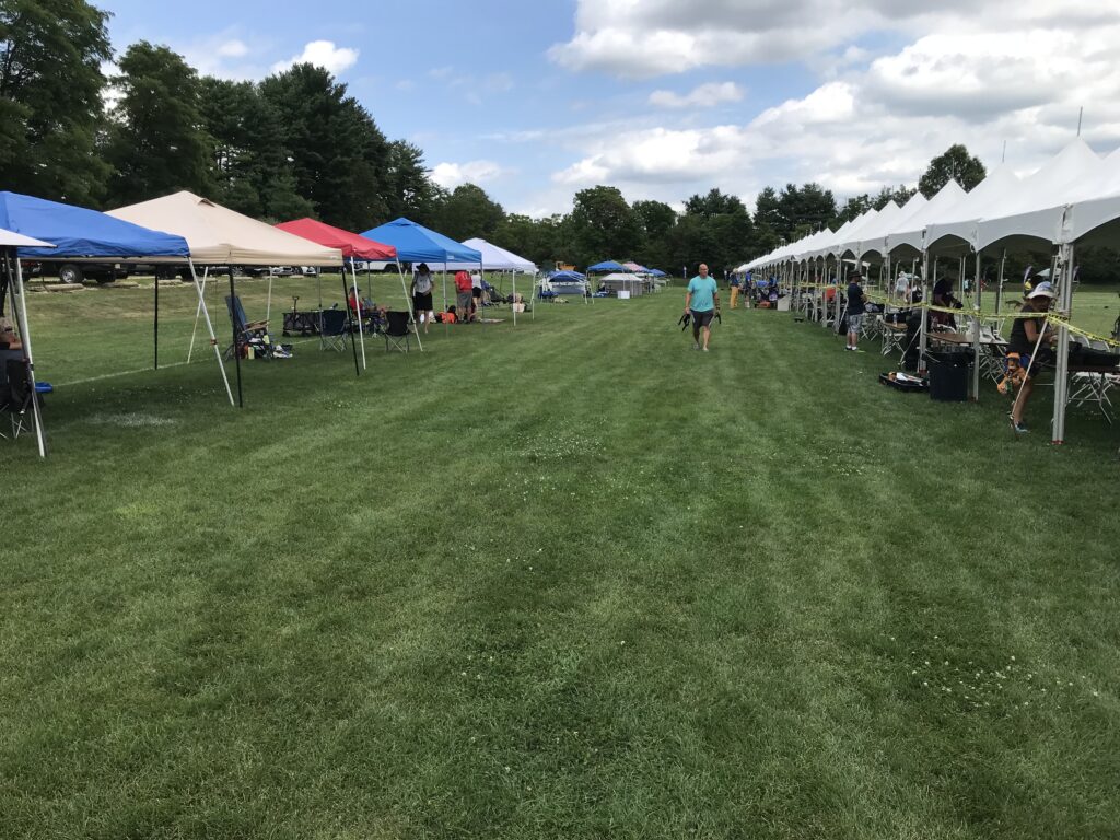 Area at Target Nationals behind supplied tents