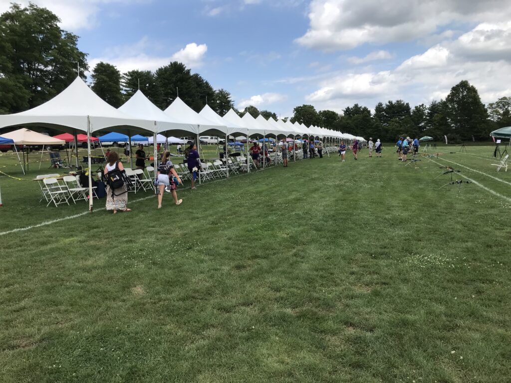 Supplied tents at Target Nationals